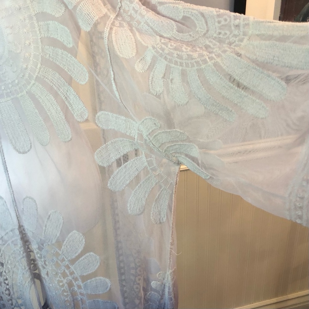 Lace Swim Coverup Ombré Style - Picture 7 of 11